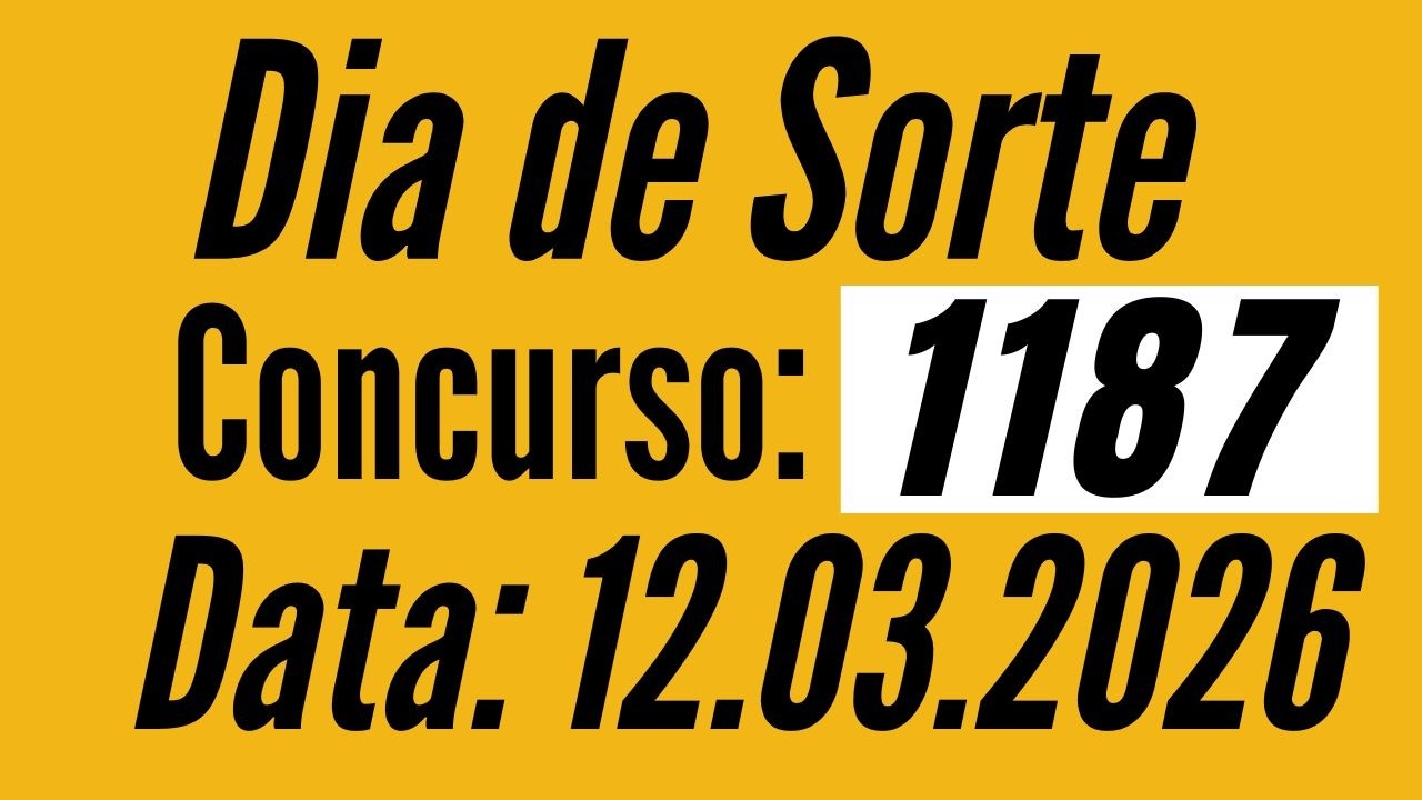 ⭕️ Resultado Dia de Sorte 1187 de hoje 12/03 resultado de hoje / Fernando Arruda Loterias