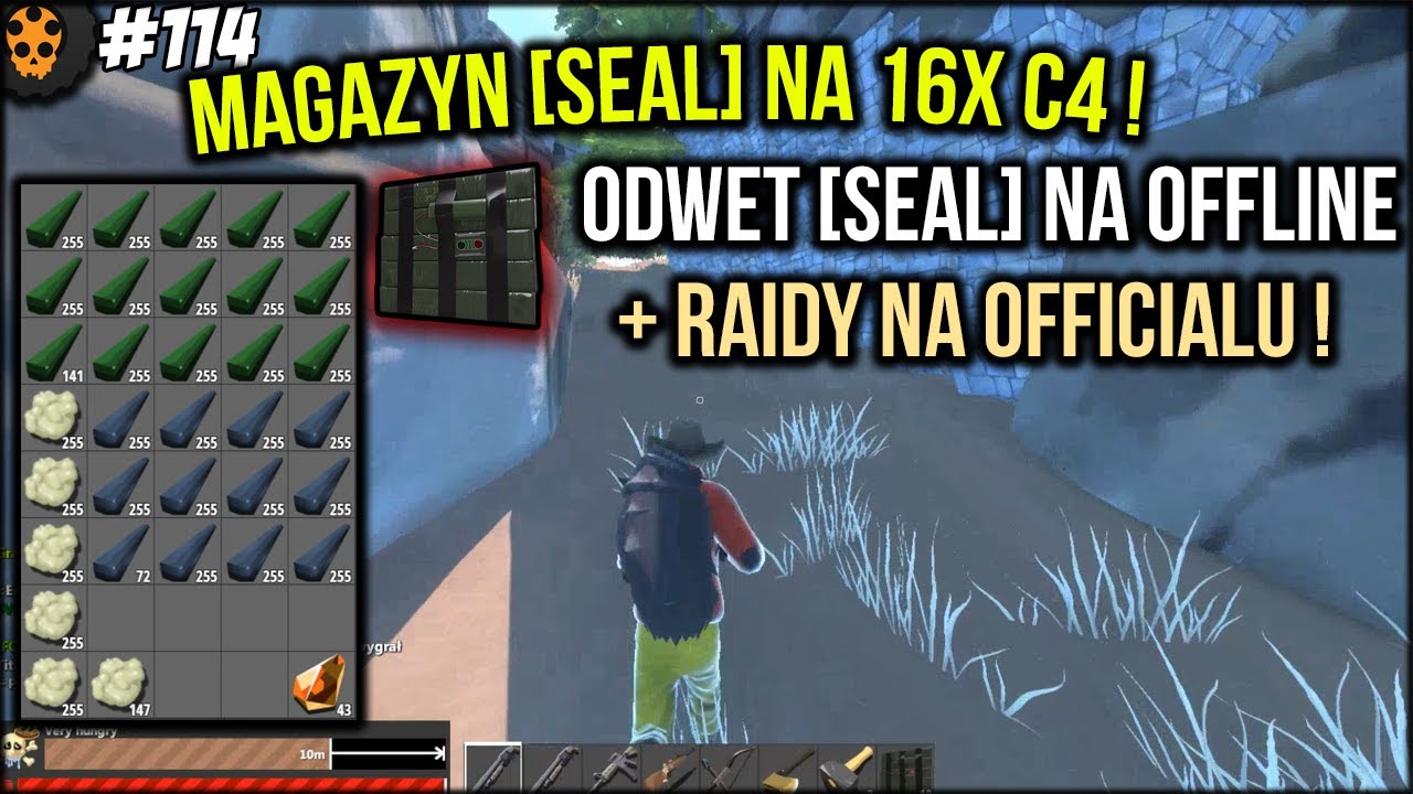 #114 HurtWorld - Magazyn [SEAL] na 16x C4, Odwet [Seal] na offline -50 c4 + raidy na officialu !
