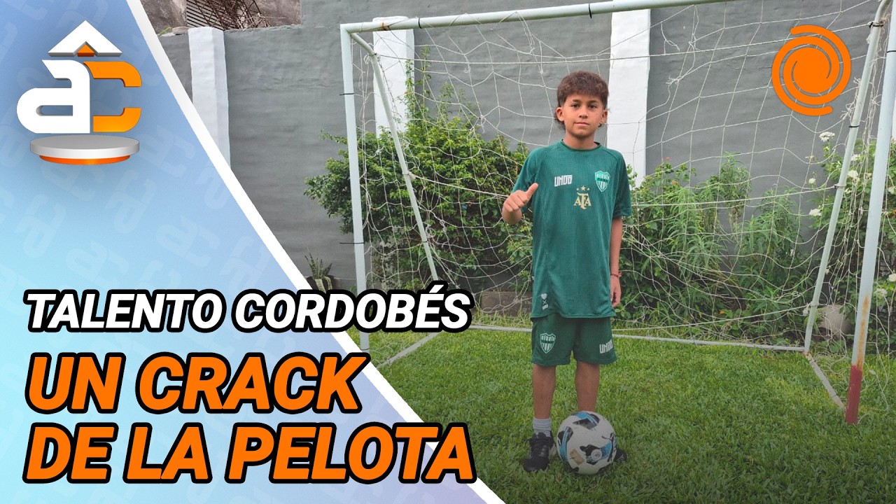 Tiene 12 años, el fútbol es su 