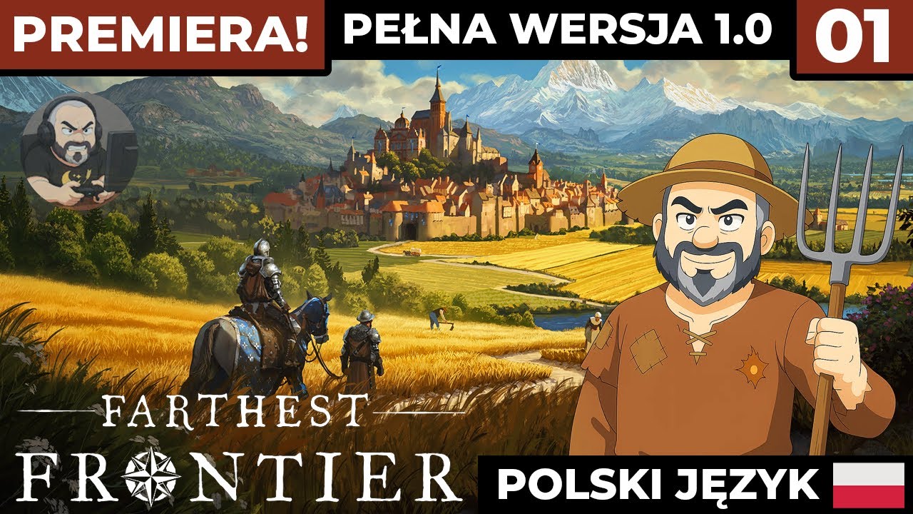Farthest Frontier PL #1 - Średniowieczne budowanie w wersji 1.0! - Gameplay PL