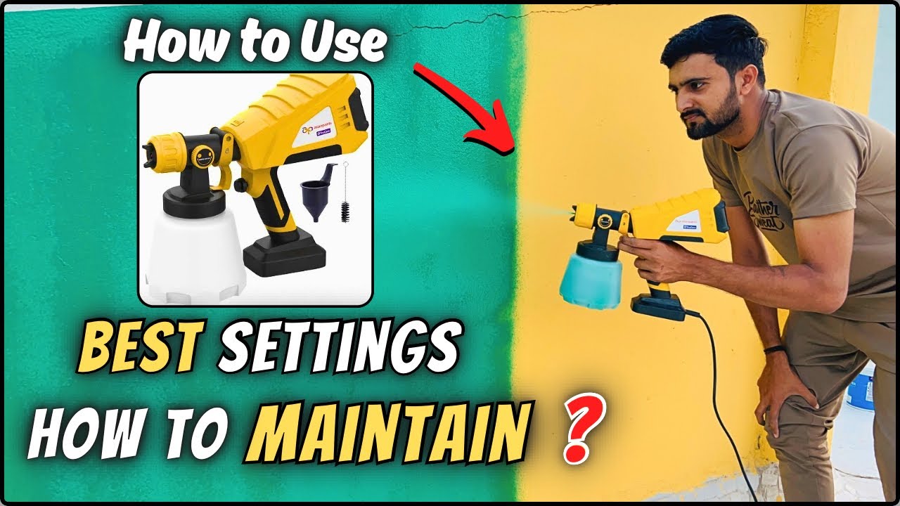 Get PROFESSIONAL Results with Asian Paints Electric Spray Gun | How to Use Electric Spray Gun
