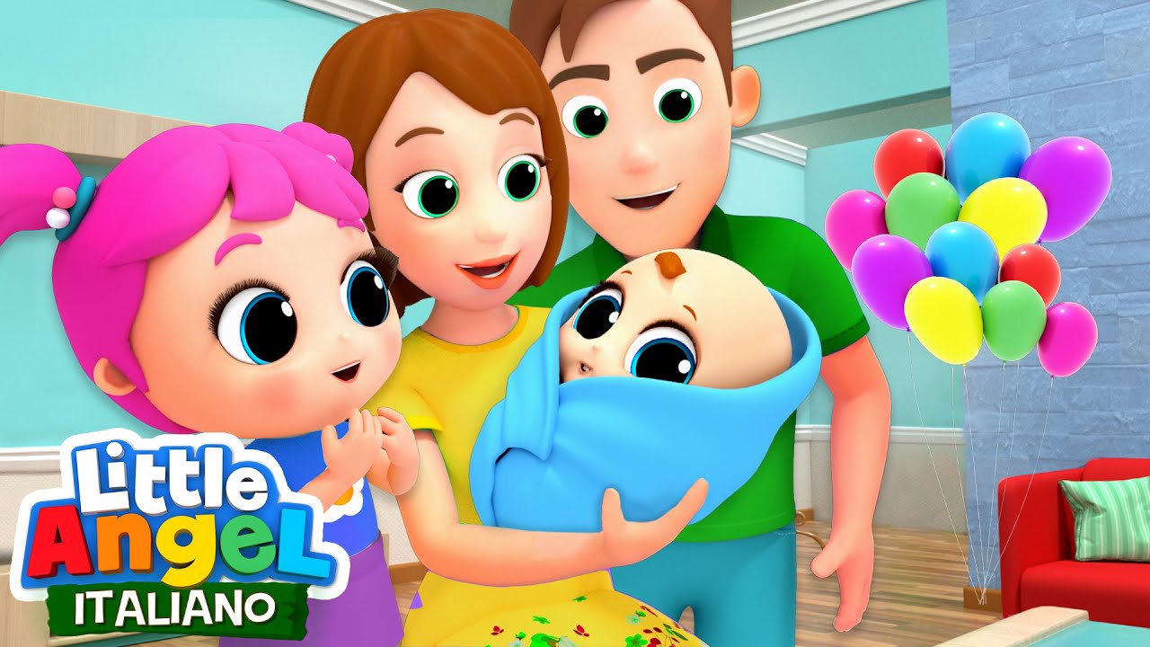 Ecco Il Nostro Piccolo Fratellino 👶🏻❤️ Cartoni Animati & Canzoni Bambini | Little Angel Italiano