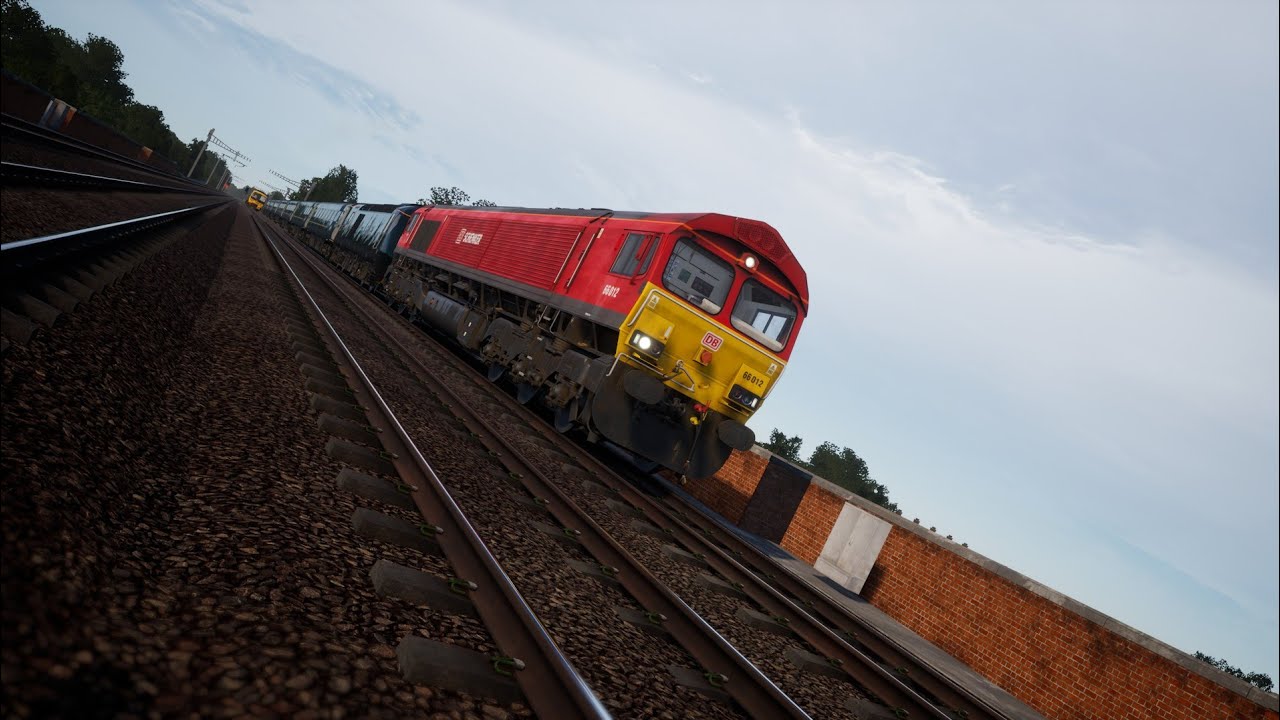 Train Sim World 6 Drag line scenario in Class 66 with a Class 43