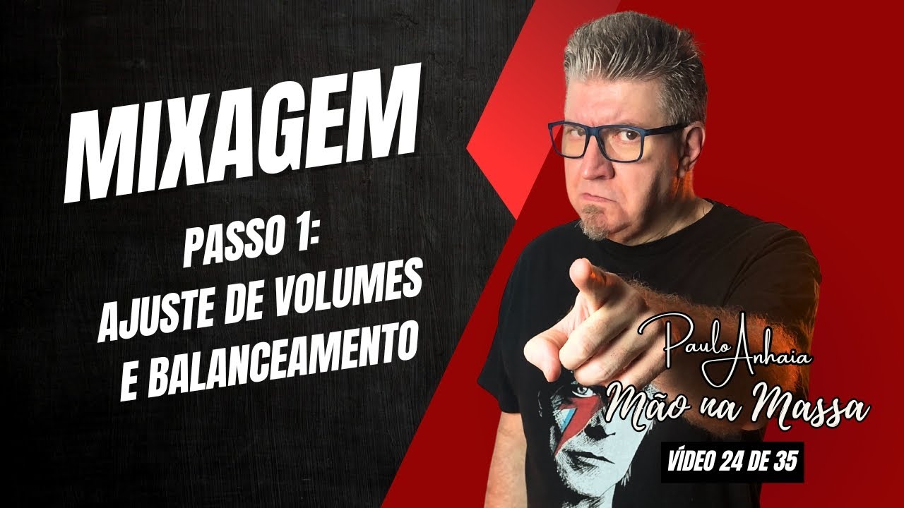 Mixagem: Ajuste de Volumes e Balanceamento - M&atilde;o na Massa 24 de 35 | Paulo Anhaia