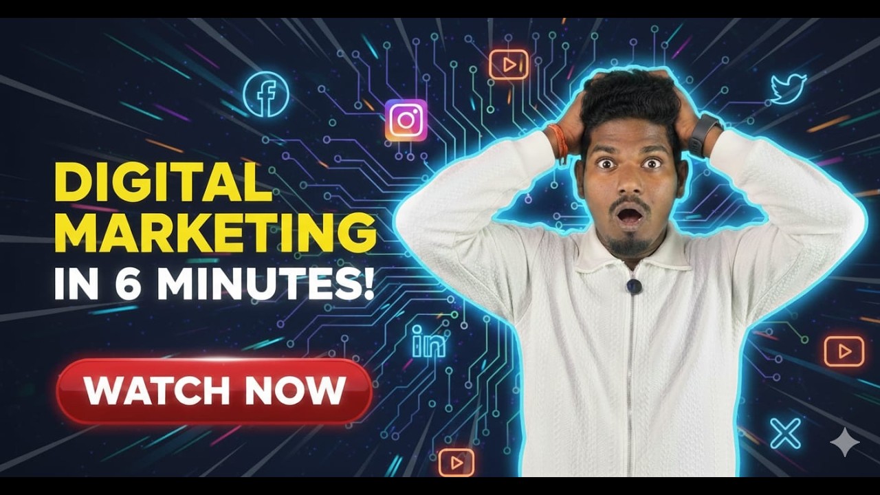 Learn Digital Marketing in Tamil 2026 | Full Beginner Course in 6 Minutes |Digital Marketing Course