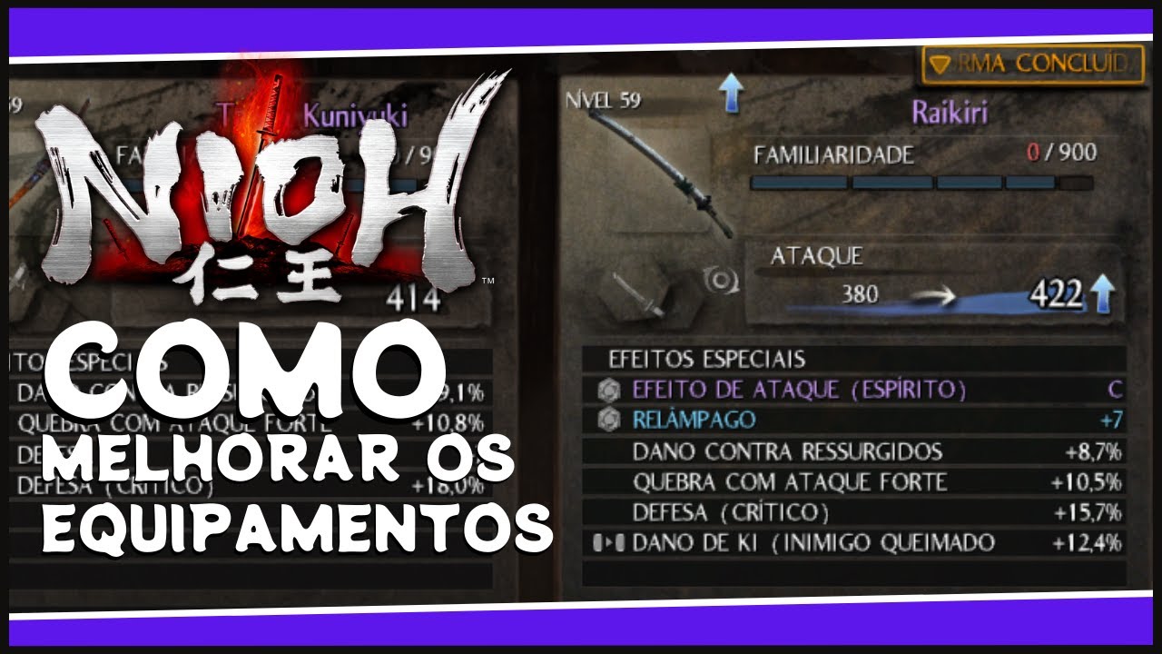 NIOH: Como Melhorar os Equipamentos [Dicas Para Iniciantes]