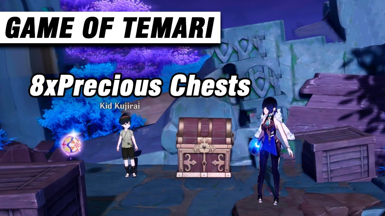8 Precious Chests | Kid Kujirai Game of Temari | Genshin Impact
