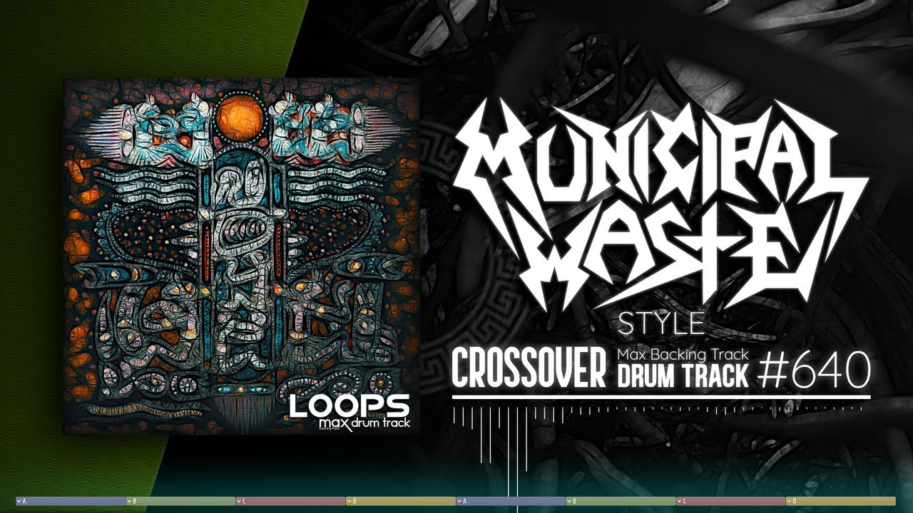 Crossover Thrash Drum Track / Municipal Waste Style / 210 bpm