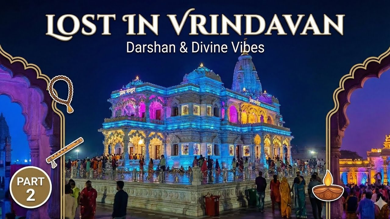 ​Lost in Vrindavan: Banke Bihari & Prem Mandir 😍 | Mathura-Vrindavan-Barsana Vlog🤍