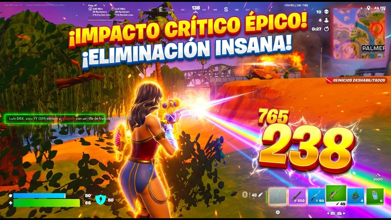 NI YO ME LO CREO... 🔥 El Tiro MÁS IMPOSIBLE con el Sniper. # fortnite #luisdrx #luisdrxuwu