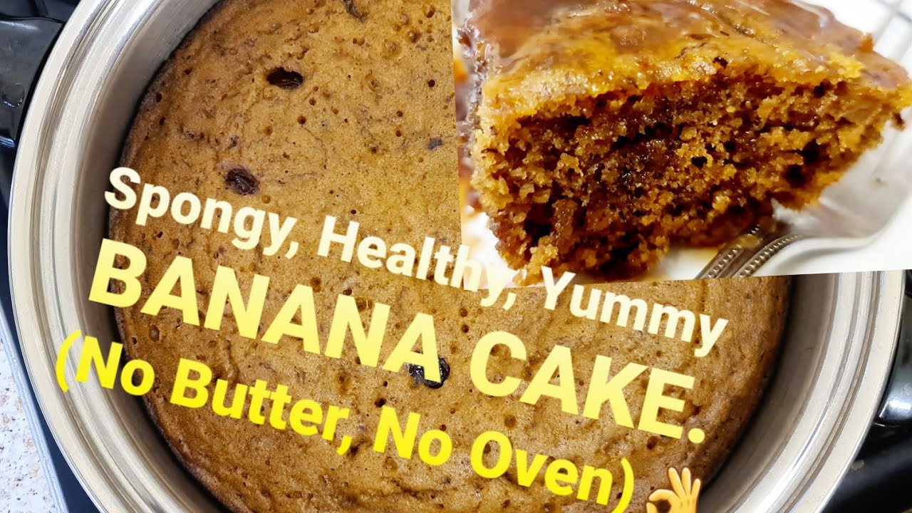 How To Make BANANA CAKE with NO BUTTER & NO OVEN: Saladmaster Banana Cake