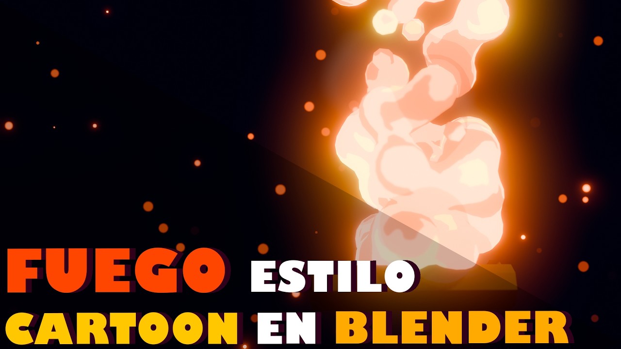 Fuego Estilo Cartoon En Blender:Tutorial Paso A Paso Facil