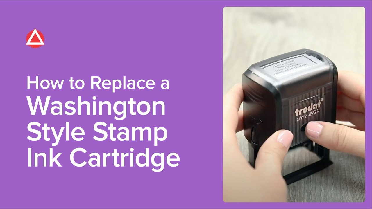 How To Replace A Washington Style Stamp Ink Cartridge