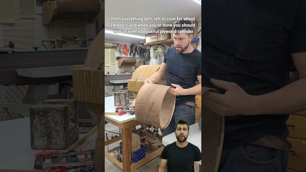 Making my own plywood drum shells #woodworking #drums #drummer