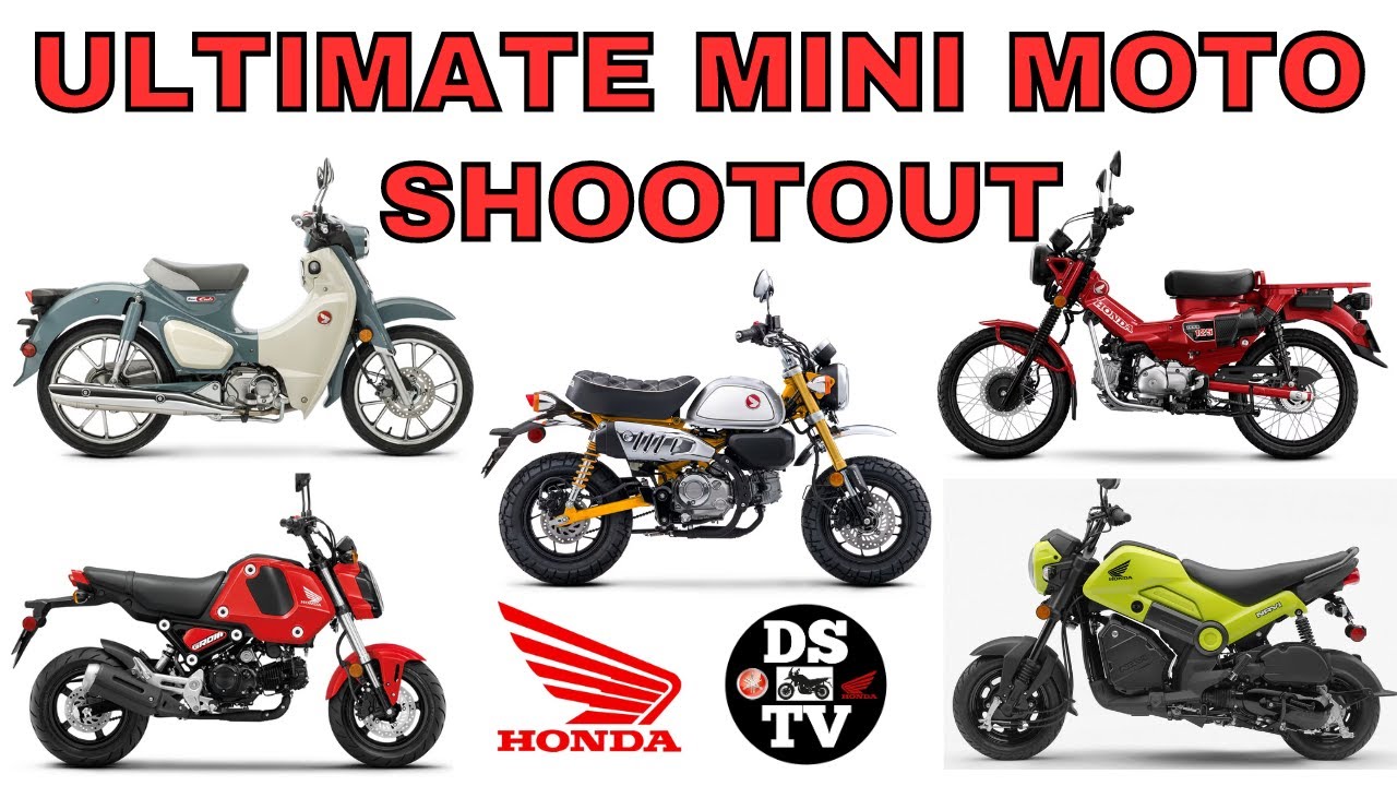Ультимативная гонка Honda Mini Moto (Grom против Monkey против Super Cub против Trail 125 против ...