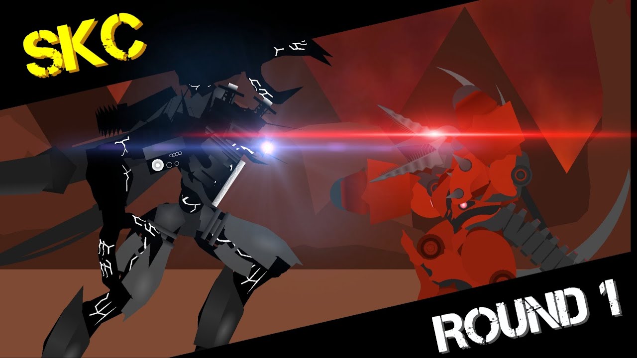 SKC Battle Round 1| Tri titan VS Titan drillman / Stick nodes pro animation 