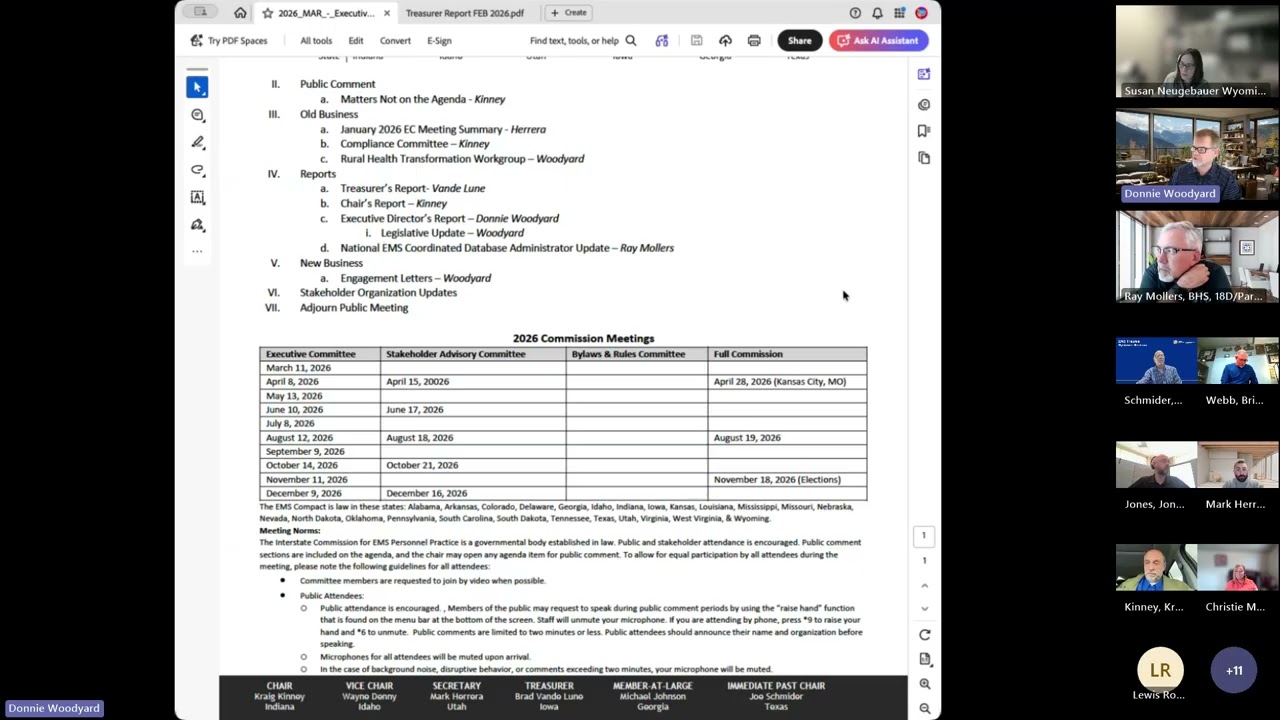 MAR 2026 EMS Compact Executive Committee Meeting Recording