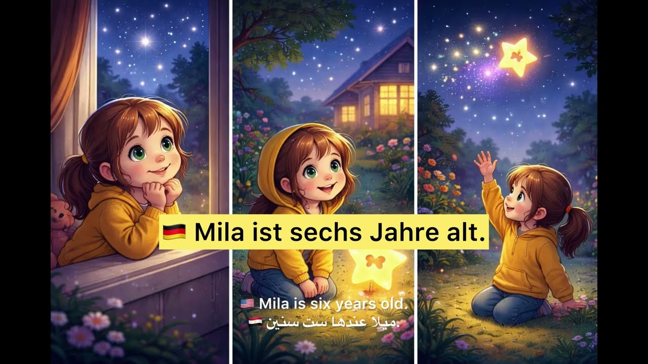 Learn German with Shadowing | A1–A2 Story for Beginners 🇩🇪 Mila und der leuchtende Stern 🌟