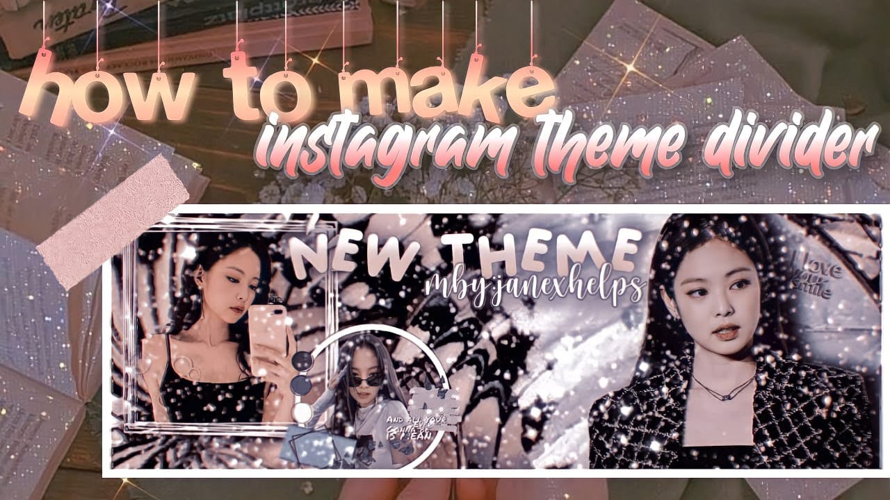 how to make aesthetic Instagram theme divider//janexhelps