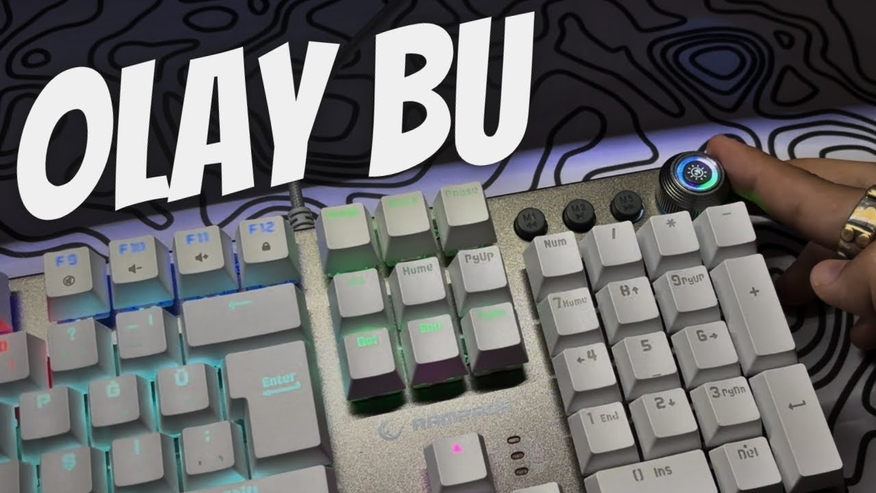 SES TEKERLEKLİ MEKANİK BEMBEYAZ OYUNCU KLAVYESİ (Rampage Blade Plus)