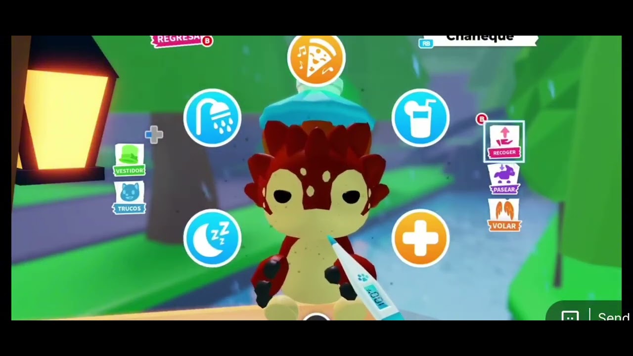 Jugando Adopt Me en Roblox