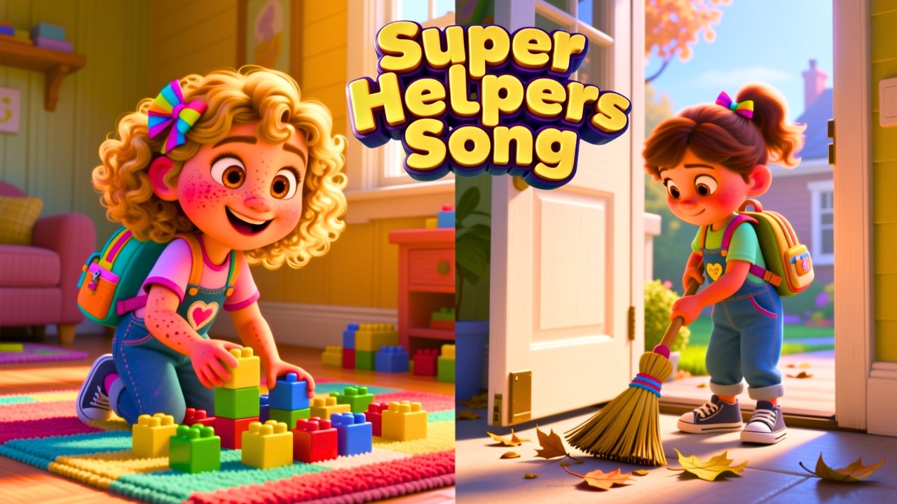 💛 The Super Helpers Song | Teamwork for Kids