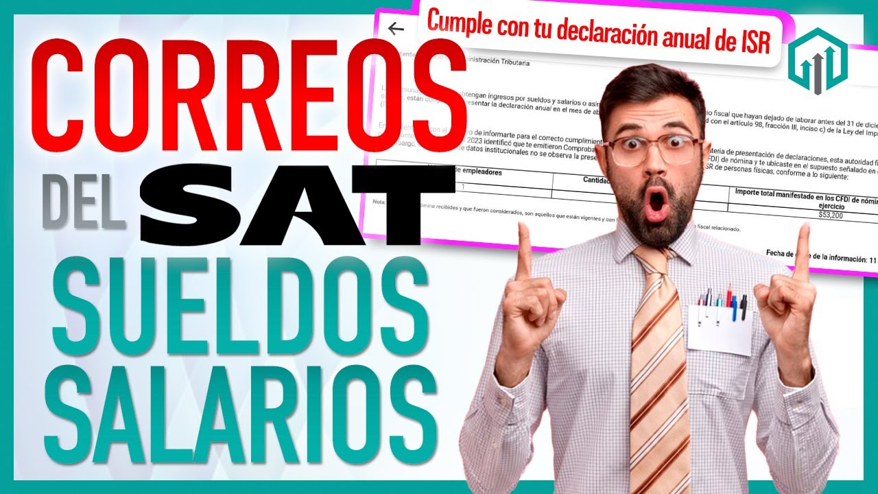 Correos masivos del SAT llegan a personas de Sueldos y Salarios