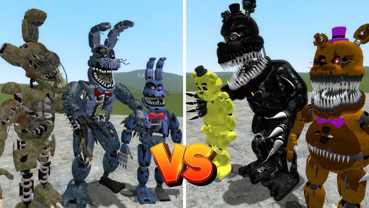 TEAM FREDDY FAZBEAR FNAF VS TEAM BONNIE FNAF - In Garry's Mod