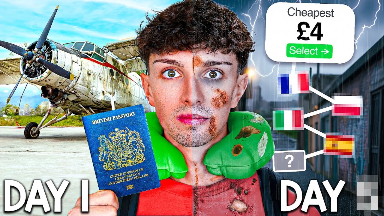I Took the Cheapest Flight EVERYDAY & Ended Up In...
