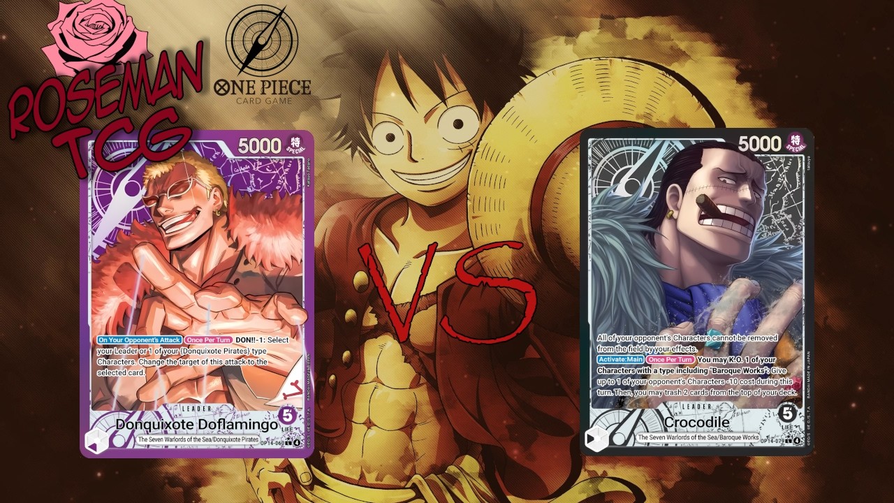 One Piece TCG Purple Doflamingo v Black Crocodile - Friendly