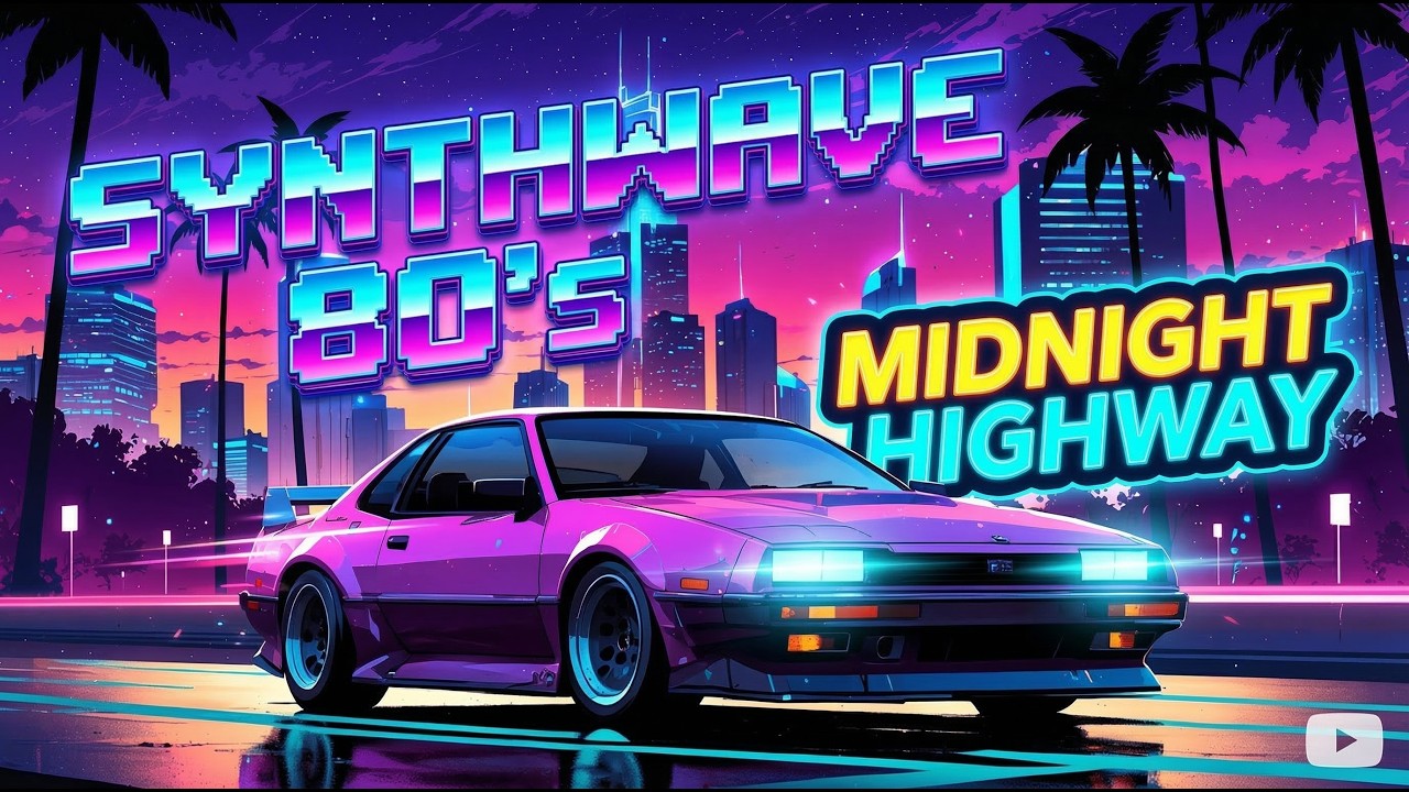 Dark Synthwave 80s, Retrowave Midnight Highway Drive, Music For Focus | Synthwave Legacy