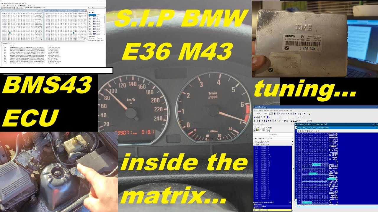 BMW S.I.P - finding the rev limiter - ECU BMS43 e36 diy tuning for the M43 engine.