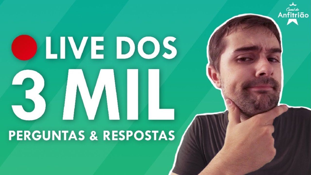 Live dos 3 mil | Perguntas & Respostas do Anfitrião #aovivo