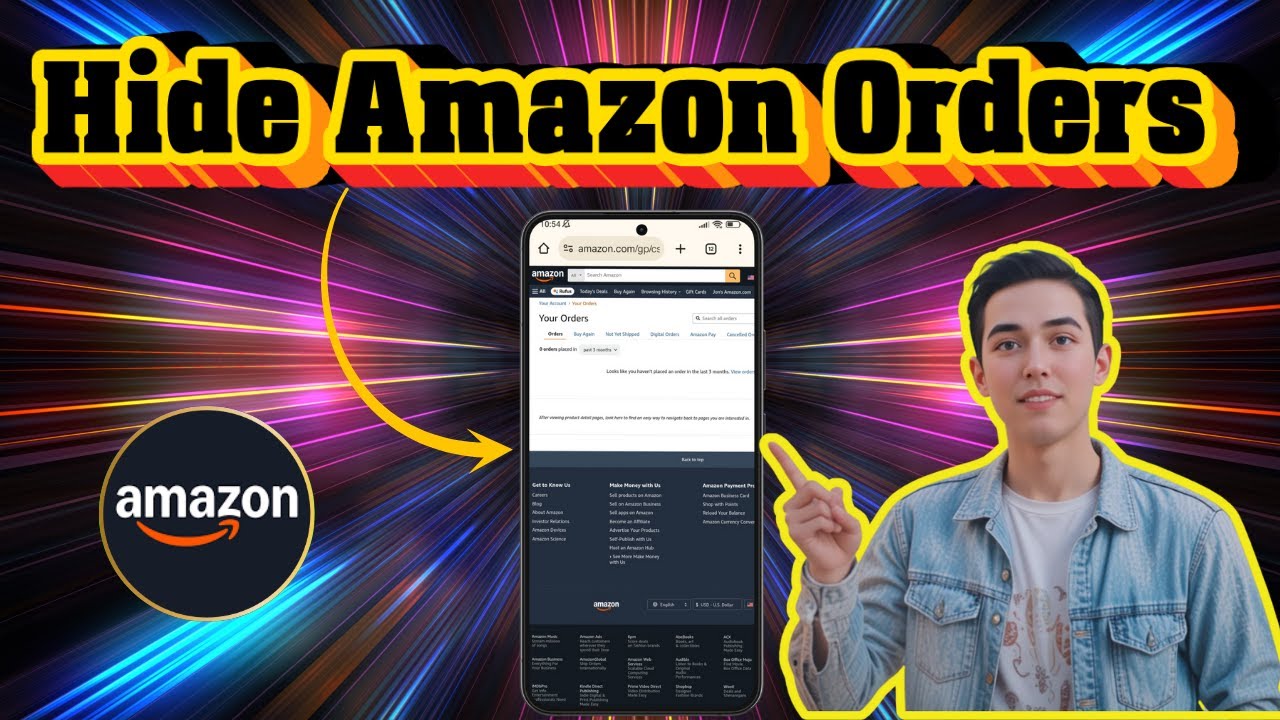 Как скрыть заказы на Amazon Mobile | Сохраните конфиденциальность покупок (2025)