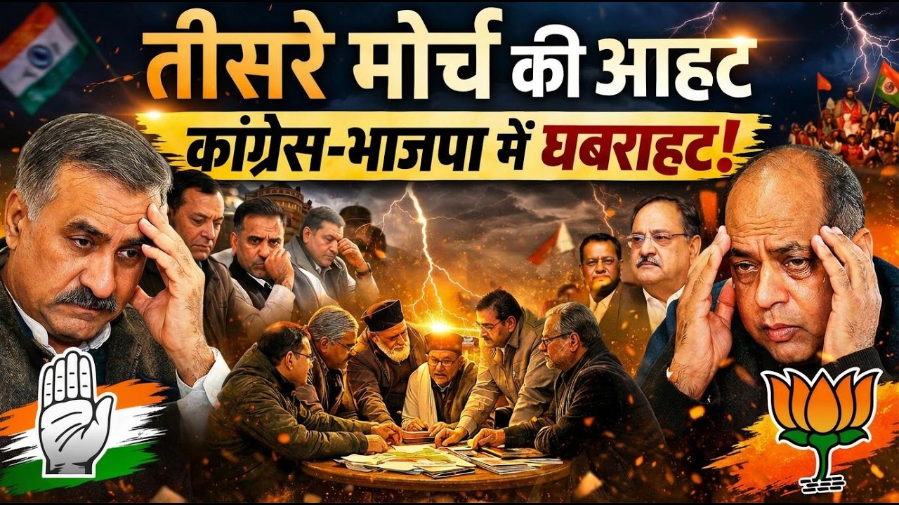 तीसरे मोर्चे की आहट... कांग्रेस- भाजपा में घबराहट..!||AAWAZ BHARATVARSH||