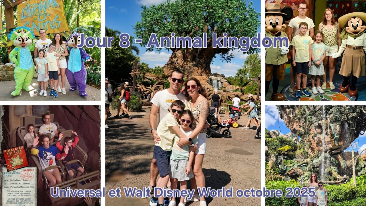 #8 - Première journée à Animal Kingdom 🦁🌿 & immersion à Pandora ! 🌌✨