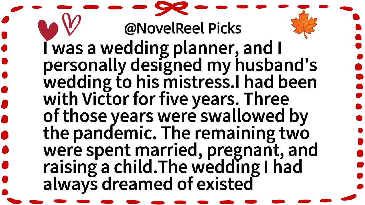 I was a wedding planner, and I personally designed my husband's wedding to his mistress.I had been