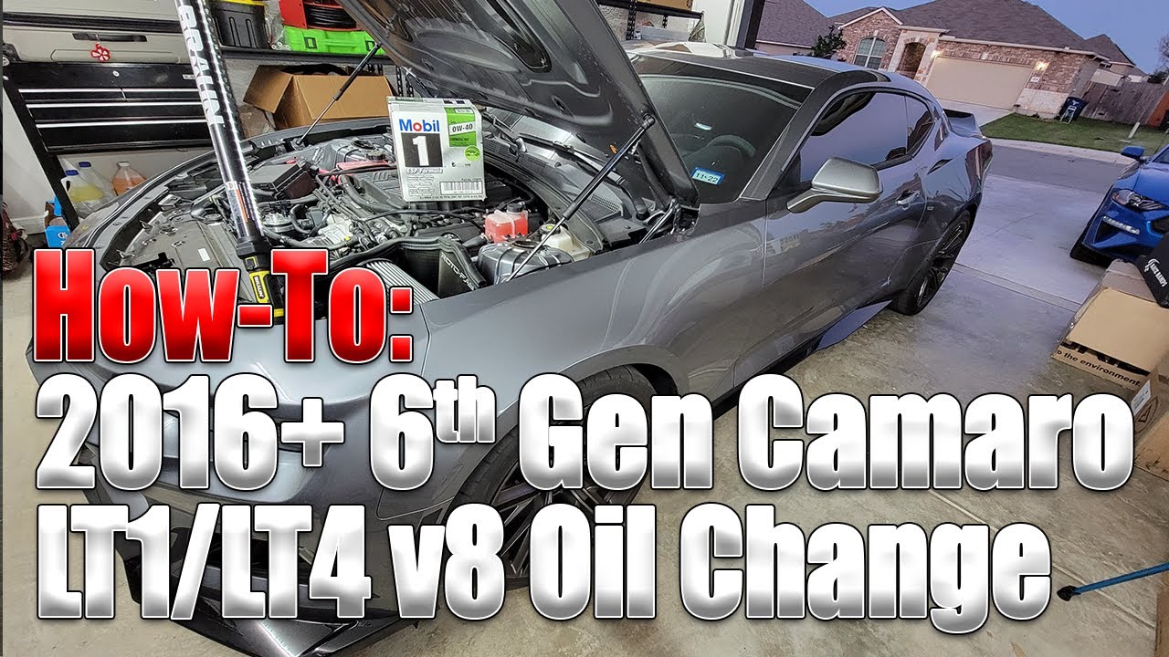 2016+ 6th Gen Camaro v8 LT1 & LT4 Oil & Filter Change How-To!