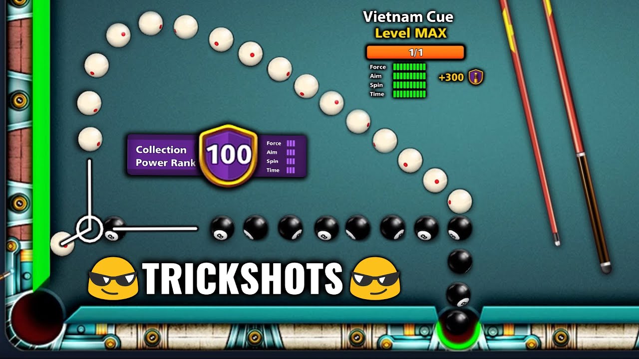 8 Ball Pool - Supersensible Trickshots in LONDON to BERLIN with Vietnam CUE Level MAX - GamingWithK