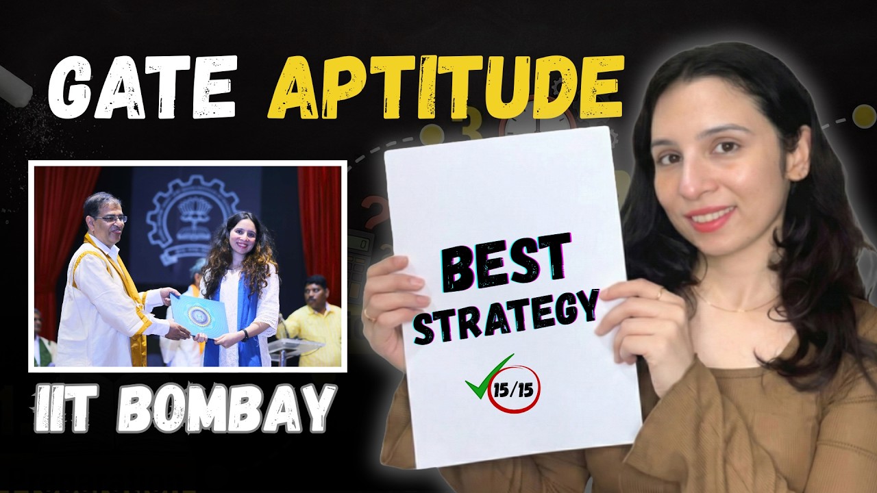 🔥 How I Scored 15/15 in GATE Aptitude? IIT Bombay ✅ (Guaranteed Strategy)