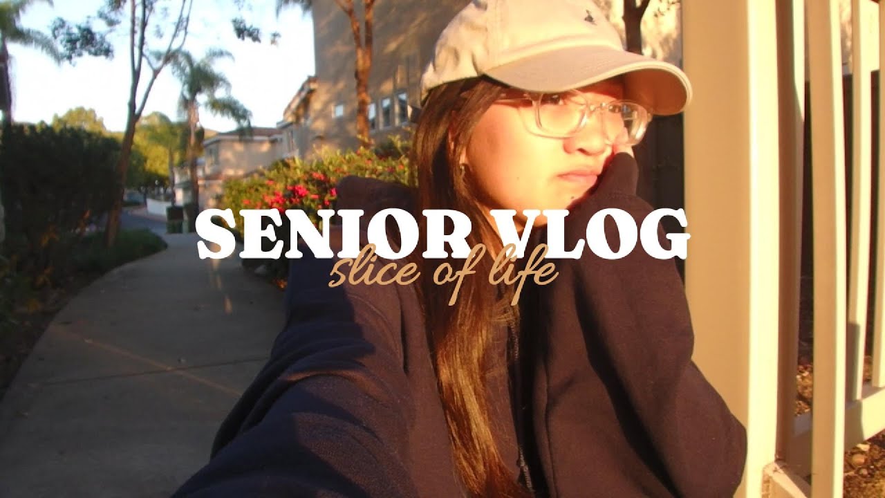 [SENIOR VLOG] chill school days, college reaction, making matcha, cafe hangout 