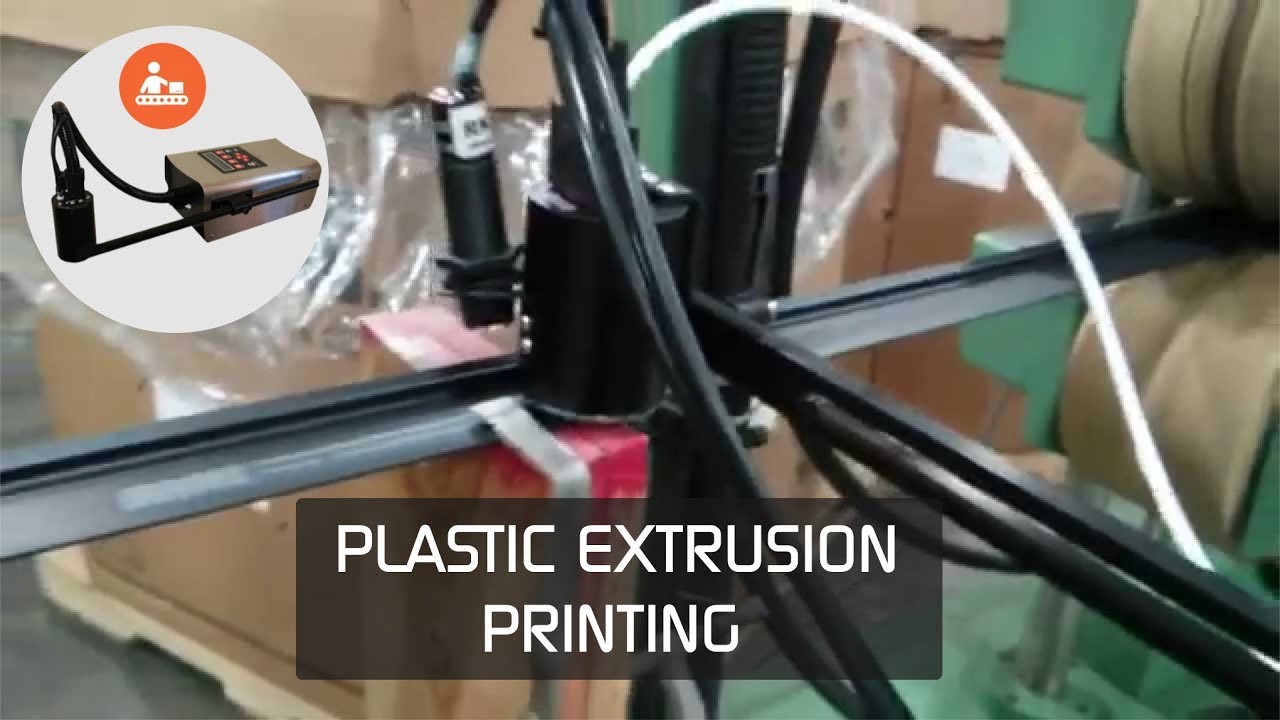 Plastic Extrusion - RN Mark E1 18 a different Industrial CIJ Printer with White CIJ Inks