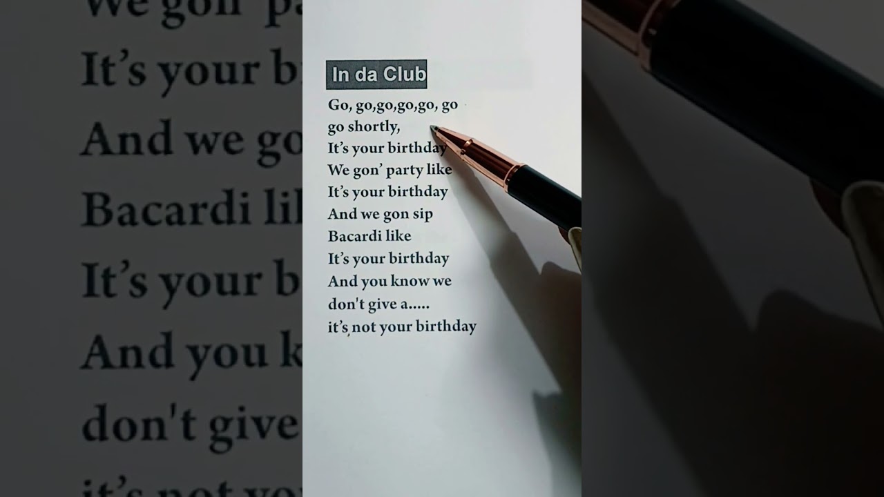 50 cent In da club lyrics #50 cent 