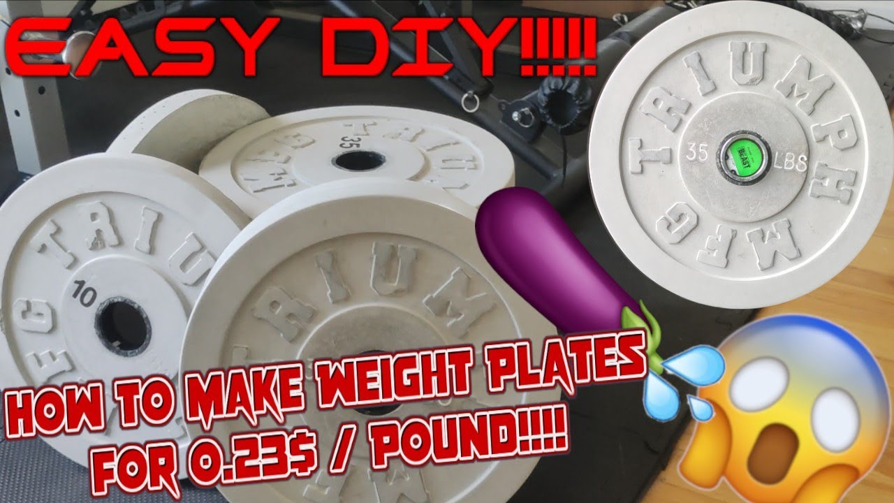 DIY: How To Make Your Own Weight Plates in UNDER 15MINUTES!! Easy Guide To Making The Perfect Plate.
