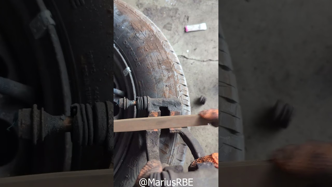 these brakes are completely done #mechanic #repair #mercedes #w124 #250d #brakes #diy #broken