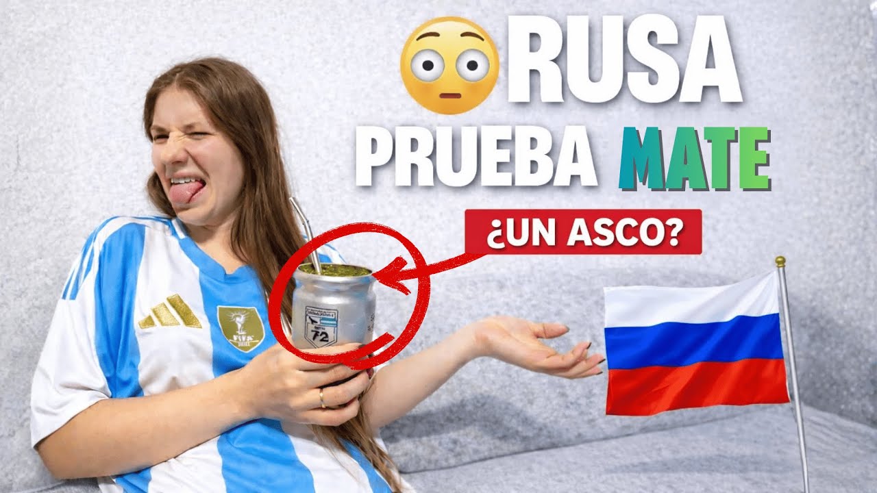 Моя РУССКАЯ девушка пробует АРГЕНТИНСКИЙ МАТЕ в ПЕРВЫЙ РАЗ… 😳🧉🇷🇺