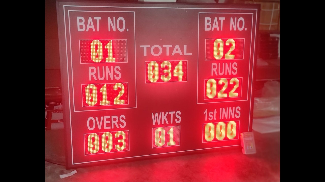 Cricket Score board Operation