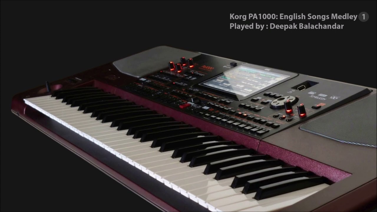 Korg PA1000: English Pop Songs Medley