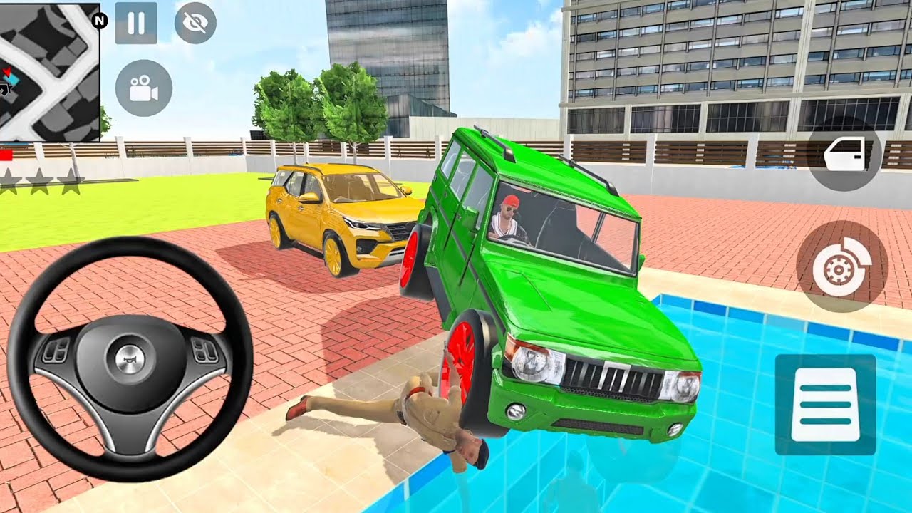 🎮 Franklin order 2️⃣ Fortuner and 2️⃣ Bolero 💥 in Indian bike Auto simulator 😀💥🎮 