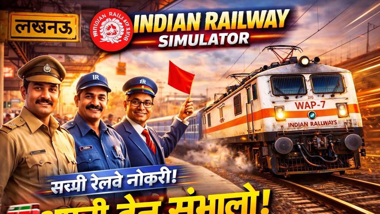 India Railway Simulator 🚆 | Real Indian Trains, Real Journey, Full Gaming Masti!